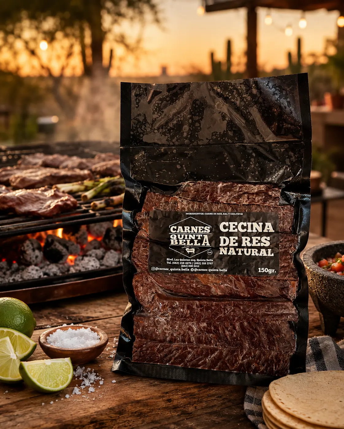 Cecina de Res Artesanal 150g – Natural o Chiltepín