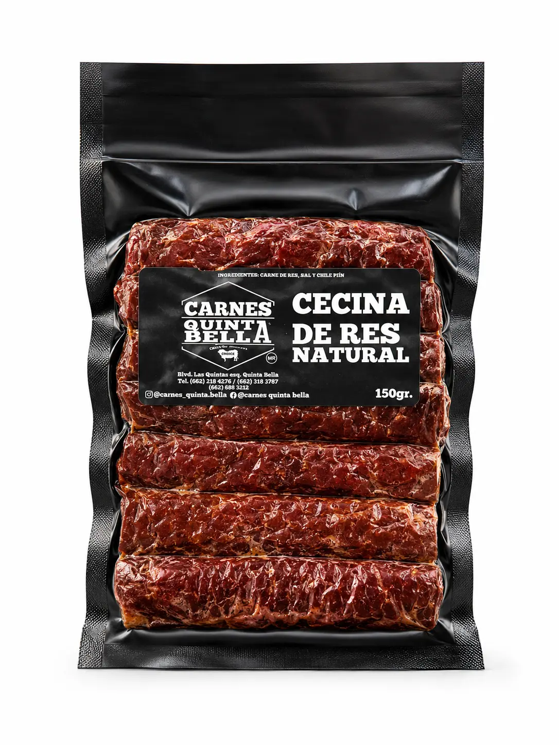 Cecina de Res Artesanal 150g – Natural o Chiltepín - Imagen 2